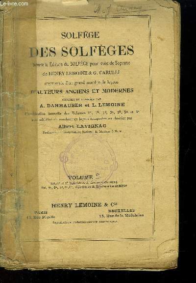 Solfge des solfges, nouvelle dition de solfge pour voix de soprano, volume 2 A