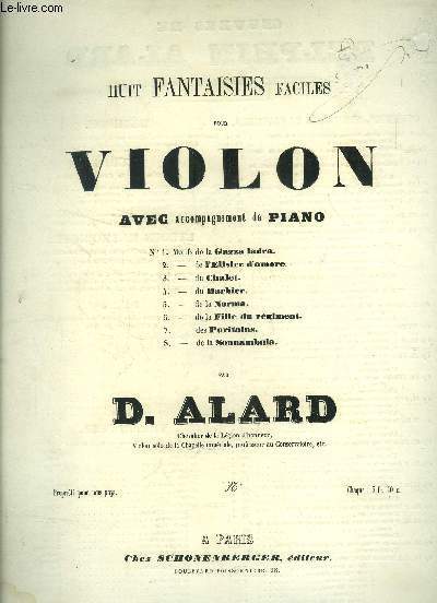 Huit fantaisies faciles pour violon avec accompagnement de piano