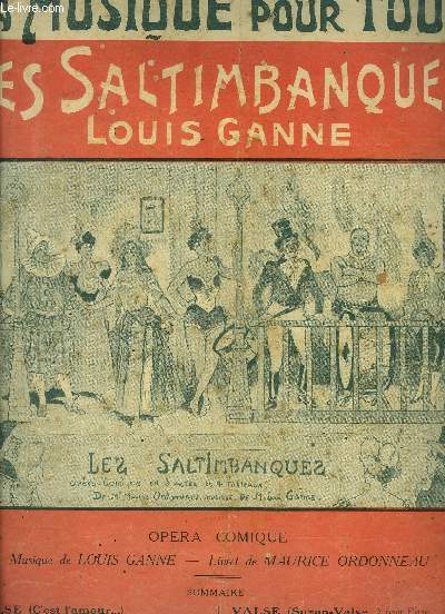 La musique pour tous - n80 7 annee - les saltimbanques : valse + air de marion + triolets + valse c'est l'amour + chanson militaire + villanelle