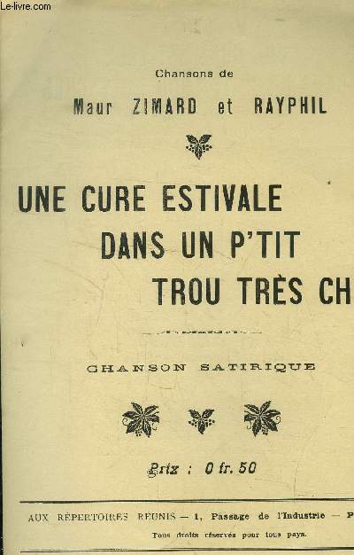 Une cure estivale dans un p'tit trou trs cher, chanson satirique