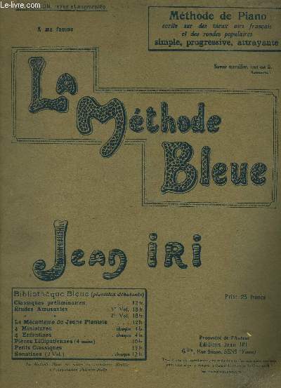 La mthode bleue, mthode de piano