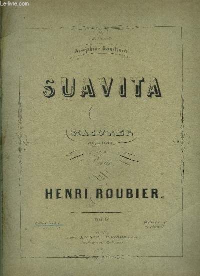 Suavita, mazurka de salon pour piano