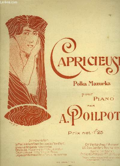 Capricieuse Polka mazurka pour piano