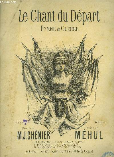 Le chant du dpart, hymne de guerre pour piano avec paroles