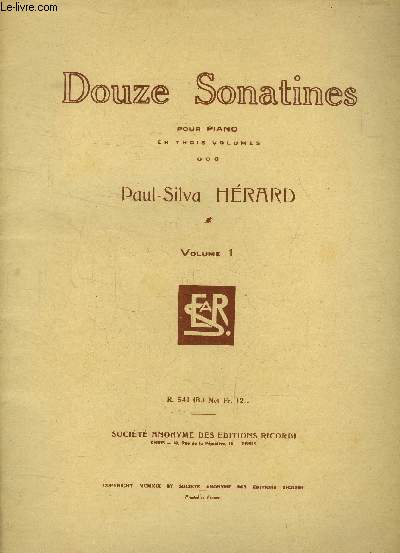 Douze sonatines pour piano, Volume 1