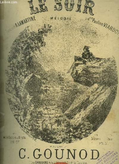 Le soir, posir de A.Lamartine pour piano
