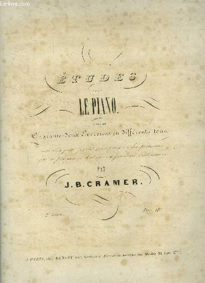 Etudes pour le piano contenant quarante deux exercices