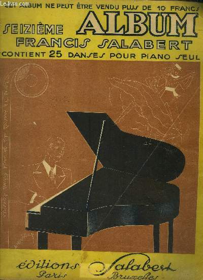 Seizime album Francis Salabert, 25 danses pour piano seul