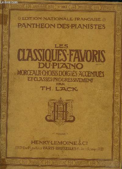 Les classiques favoris du piano