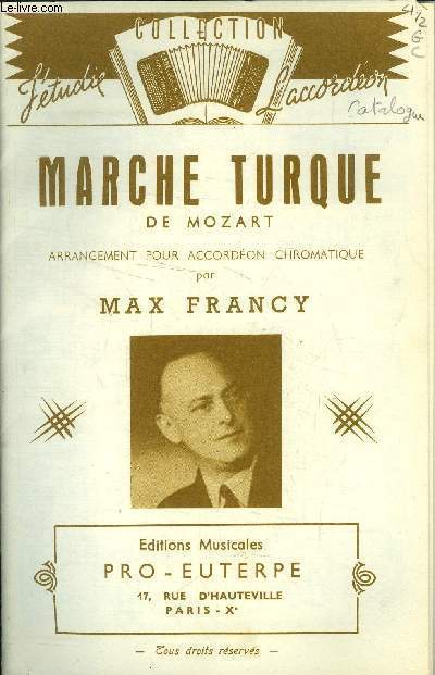 Marche turque de Mozart, pour accordon chromatique