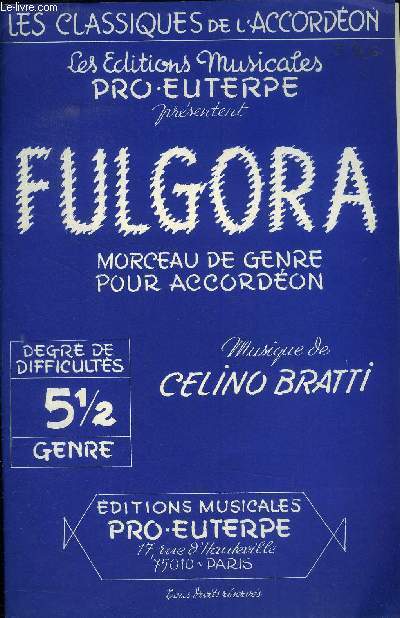 Fulgora, moreau de genre pour accordon solo