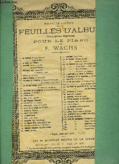 Guillaume Tell, marche populaire N 49 pour piano