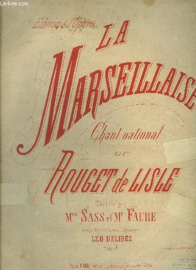 La marseillaise, chant national pour piano