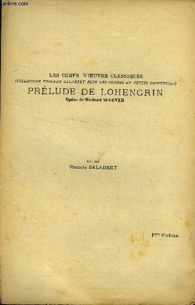 Prlude de Lohengrin pour premier violons