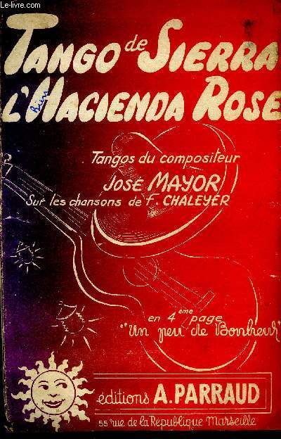 Tango de sierra pour accordon / l'hacienda rose pour accordon