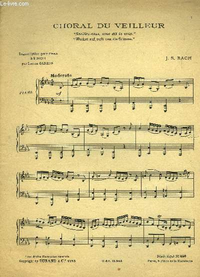 Choral du veilleur pour piano