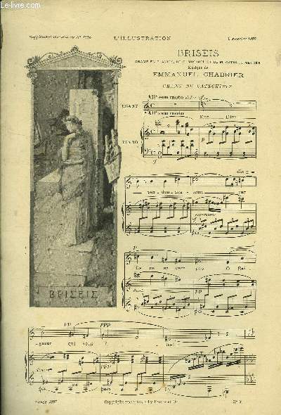 L'illustration , supplment musical au N 2815, 6 fvrier 1897