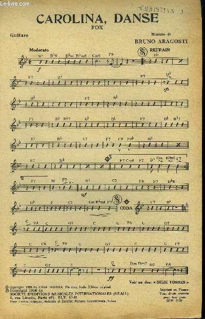 Carolina Danse pour guitare/ Seize tonnes pour guitare