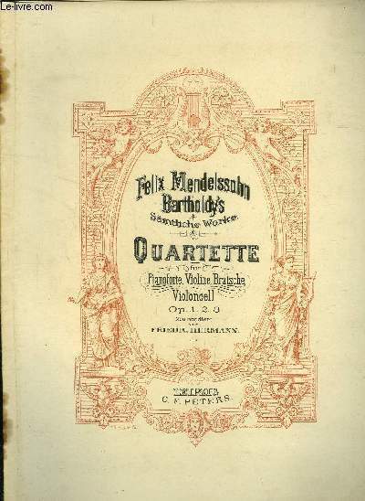 Quartette fur pianoforte, violine, bratsche, violoncelln op 1.2.3