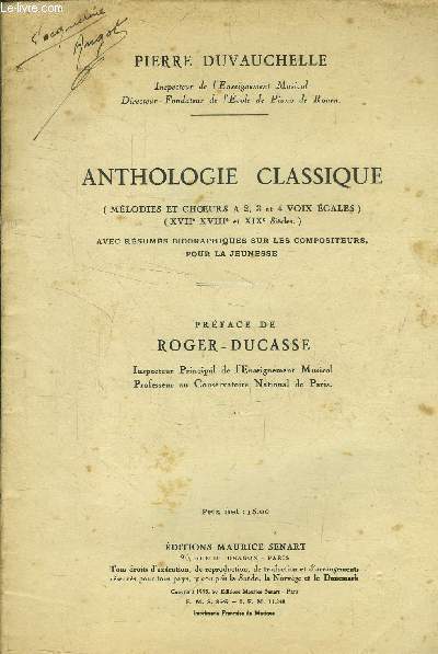Anthologie classique