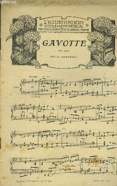 L'illustration, supplment musical au N 3308 du 21 juillet 1906