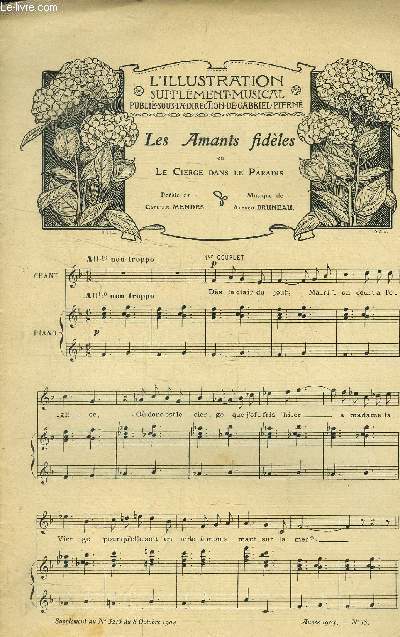 L'illustration, supplément musical au N° 3215 du 8 cotobre 1904 : les amants fidèles