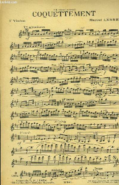 Coquettement pour 1er violon