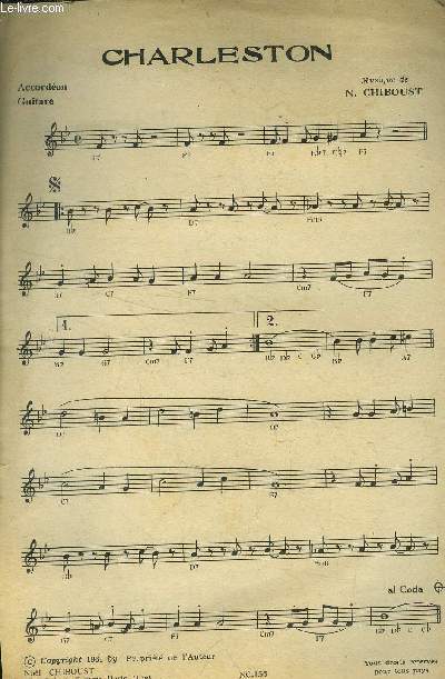 Charleston pour accordon guitare/Chachito pour accordon guitare