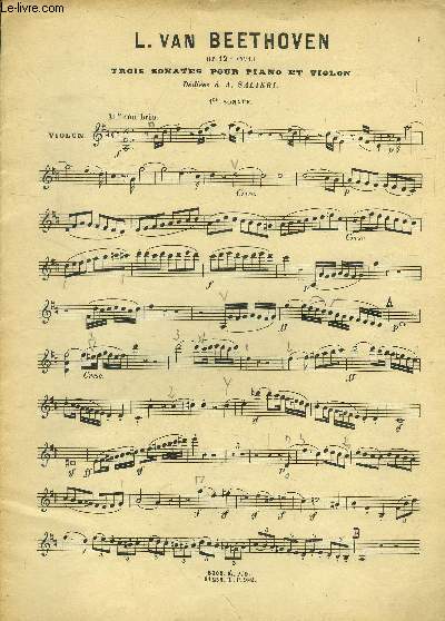 Sonate pour piano et violon