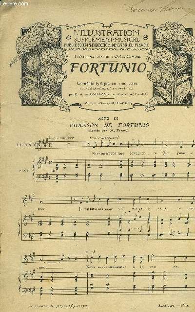 L'illustration, supplment musical au n 3355 du 15 juin 1907