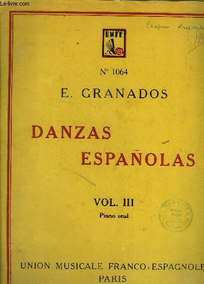 Danzas espanolas Vol III pour piano solo