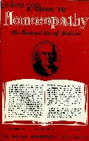 A GUIDE TO HOMOEOPATHY, THE RATIONAL ART OF MEDICINE