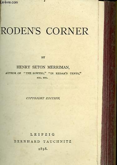 RODEN'S CORNER