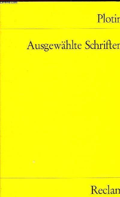 AUSGEWHLTE SCHRIFTEN