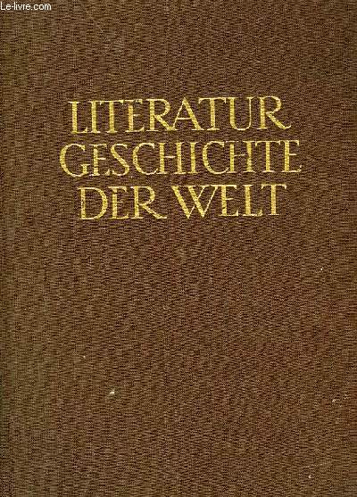 LITERATURGESCHICHTE DER WELT