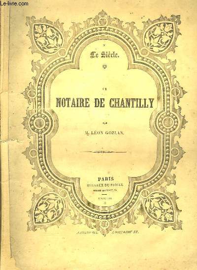 LE NOTAIRE DE CHANTILLY