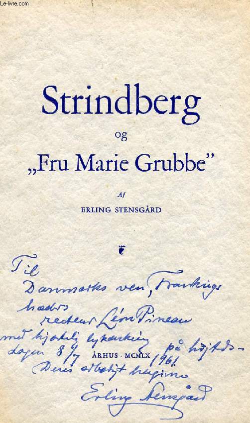 STRINDBERG OG 'FRU MARIE GRUBBE'