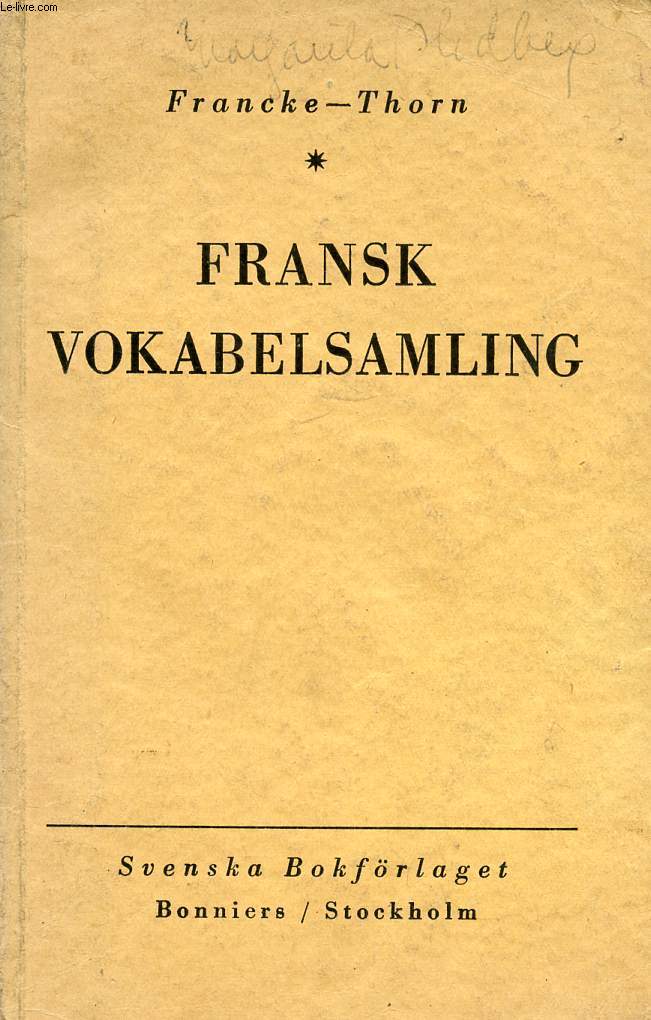 FRANSK VOKABELSAMLING
