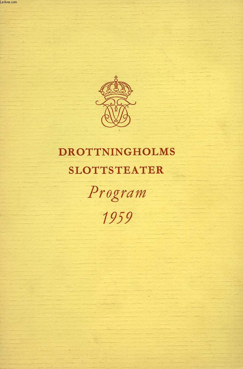DROTTINGHOLMS SLOTTSTEATER, PROGRAM 1959