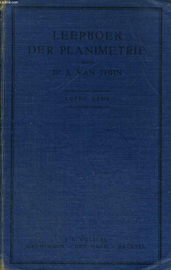 LEERBOEK DER PLANIMETRIE. ZESDE DRUK.