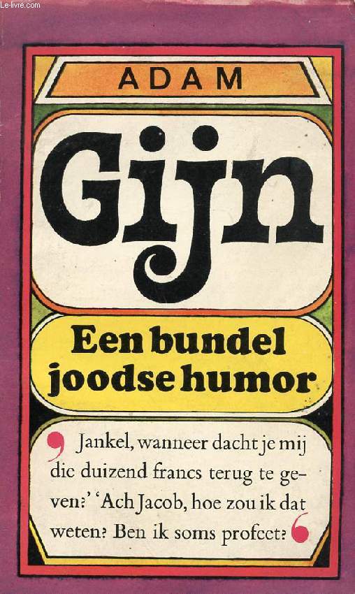 GIJN EEN BUNDEL JOODSE HUMOR