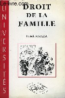 DROIT DE LA FAMILLE