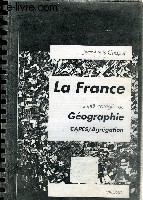 LA FRANCE, SUJETS CORRIGES DE GEOGRAPHIE, CAPES/AGREGATION