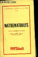 MATHEMATIQUES, CLASSE DE SCIENCES EXPERIMENTALES