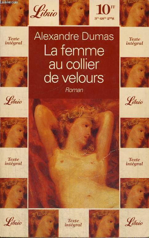 LA FEMME AU COLLIER DE VELOURS, ROMAN