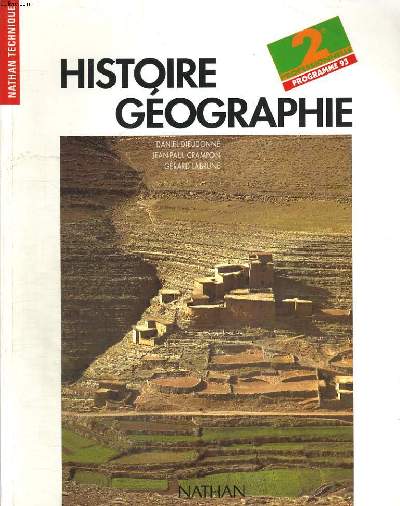 HISTOIRE GEOGRAPHIE 2e PROFESSIONNELLE. PROGRAMME 1993
