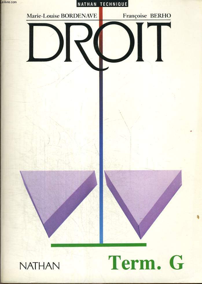 DROIT. TERMINALE G.
