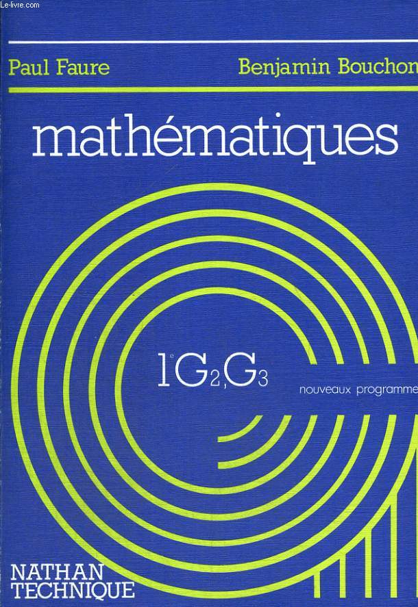 MATHEMATIQUES. CLASSES DE PREMIERE G2, G3.