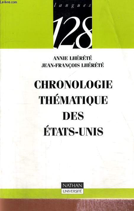 CHRONOLOGIE THEMATIQUE DES ETATS - UNIS - LANGUES 128
