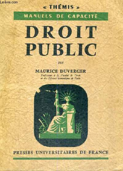 DROIT PUBLIC - TROISIEME EDITION - THEMIS MANUELS JURIDIQUES,ECONOMIES ET POLITIQUES